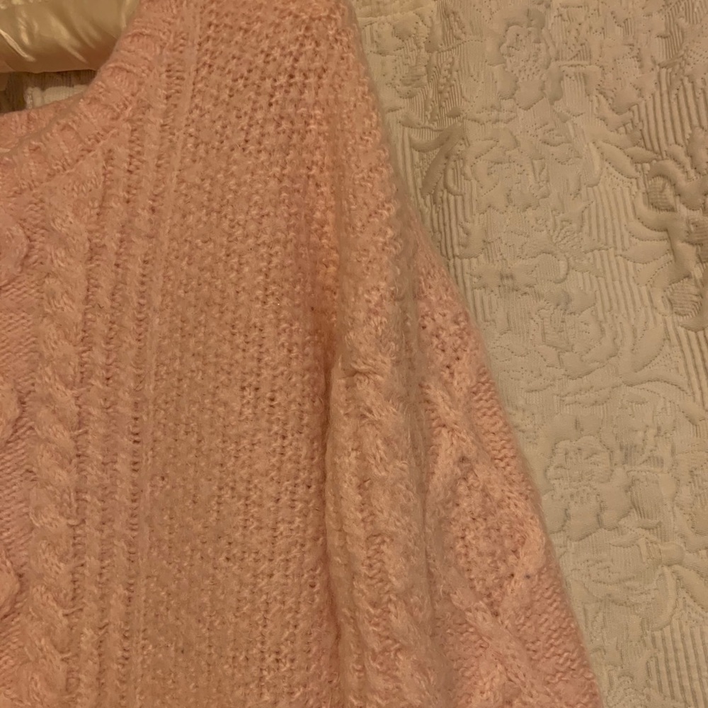 Pink Cable Knit Sweater - Picture 4 of 4